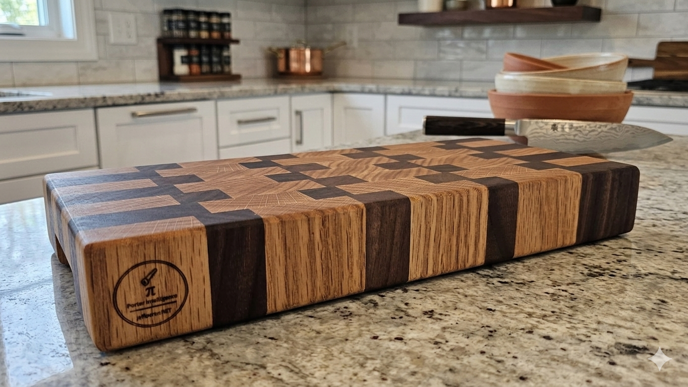 C. End-grain cutting board